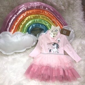 Forever Me NWT! Unicorn Dress  3 Piece Set